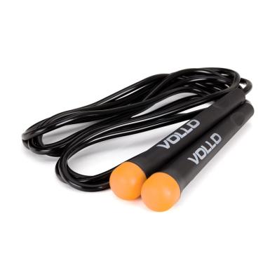 Imagem de Corda de Pular Vollo de PVC 275 x 0,5cm Preta e Laranja