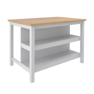 Imagem de Bancada gourmet ilha cozinha Ditália 2 Prat. Cinza CD-1019 Cozy