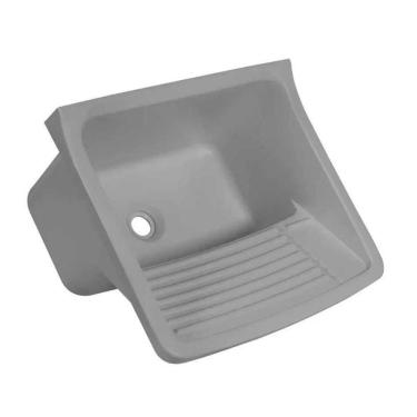 Imagem de Tanque Plastico Lavar Roupa - 34 Litros - Cinza - Astra