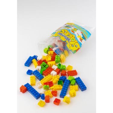 Imagem de Brinquedo Educativo Blocos de Montar 320 Peças Brinquedo Didatico Infantil