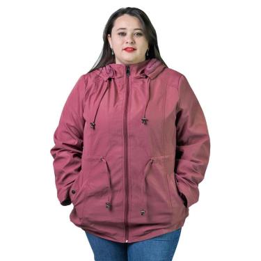 Imagem de Jaqueta Parka Plus Size Feminina By Mooncity Facinelli 698016 Rose-Feminino
