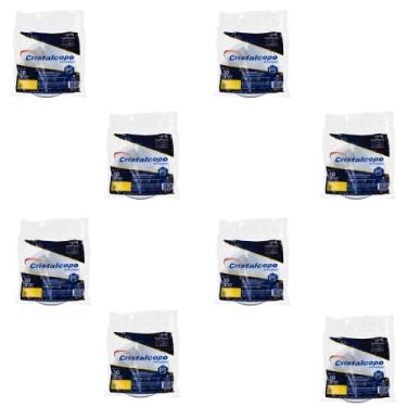 Imagem de Kit 8 Pacotes de Pratos Fundo 15cm Branco Cristalcopo com 10 unidades 