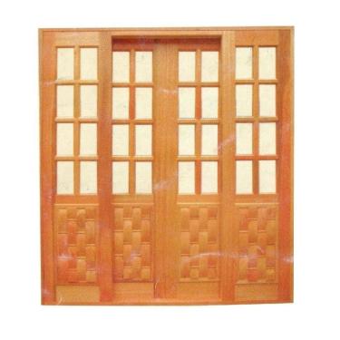 Imagem de Porta de Correr Couros Reta - Madeira Maciça - Angelim