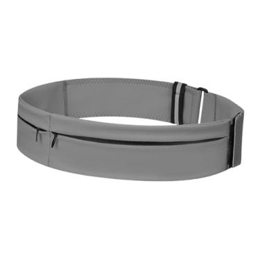 Imagem de oshhni Pochete esportiva para corrida, bolsa de cintura reflexiva para mulheres e homens, suporte para celular para academia, esportes, corrida, ciclismo, Grey M