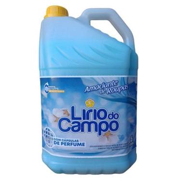 Imagem de Amaciante concentrado azul com capsulas de perfume 5 l - Lirio do Camp