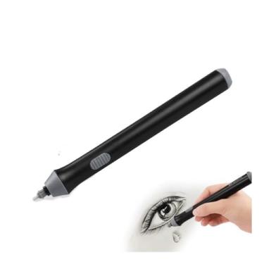 Imagem de Kit Borracha Elétrica 25 Peças Portátil com Design Ergonômico – Ideal para Desenhos Técnicos, Esboços Artísticos, Escrita e Correções Precisas, Leve e de Fácil Uso Á Pilha Preto Premium