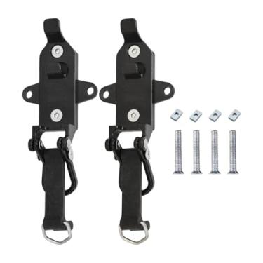 Imagem de FJMQHU 2 peças de suporte de pás para rack de teto, braçadeira de borracha de metal, suporte de montagem em parede de liberação rápida premium de alto, Furo Horizontal