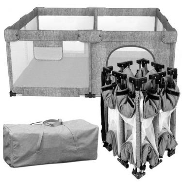 Imagem de Cercadinho dobrável para bebês Patywaga com portão e cerca 51x51cm
