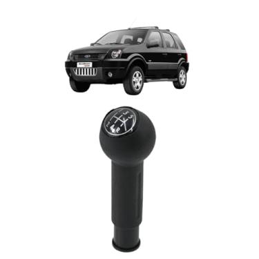 Imagem de Manopla Bola de Câmbio Ecosport 2003 04 05 06 - Lente Preta