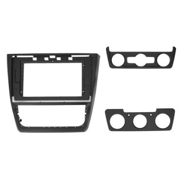 Imagem de Aramox Painel de RáDio EstéReo do Carro Painel de Navegação Quadro Painel de Montagem Kit de FáScia Com 3 AcessóRios de Substituição para Yeti 2014-2015