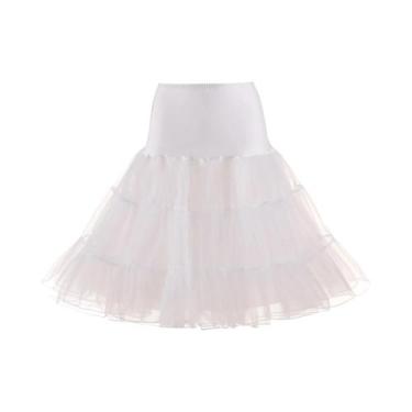Imagem de Saia feminina de tule vintage dos anos 50 com meio deslizamento e tutu