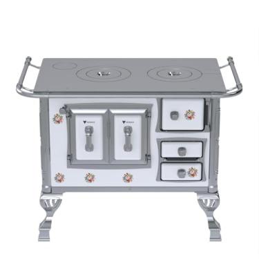 Imagem de Fogão a Lenha GII N 1 Sec Branco Buque Sem Tampa Saida Esquerda