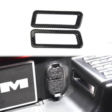 Imagem de Korlot Acessórios De Acabamento Para Lâmpada Placa Traseira Fibra Carbono Dodge Ram 1500 2019-2025