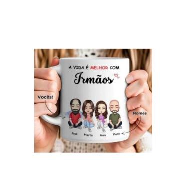Imagem de Caneca Porcelana Personalizada Irmãos - Live