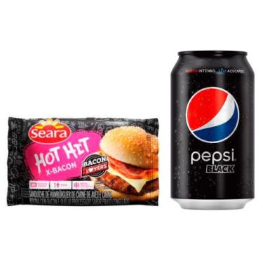 Imagem de Kit 1 Refrigerante Pepsi Black Sem Açúcares Lata 350ml - Seara