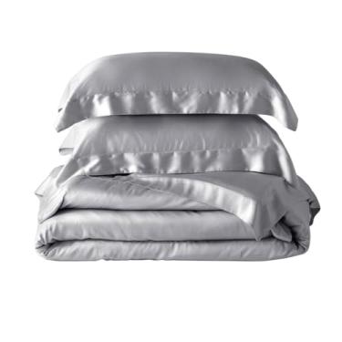 Imagem de Kit Colcha Casa K Bambu 400 Fios Queen - Kacyumara - 100% Bambu - cinza