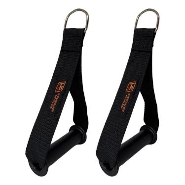 Imagem de 2X Puxador De Mão Alça Para Cross Over Pilates Remada Academ