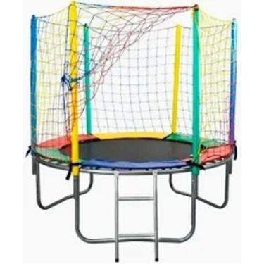 Imagem de Cama Elastica 2,00 Metros Importada lona lisa com Escada - PlayTime