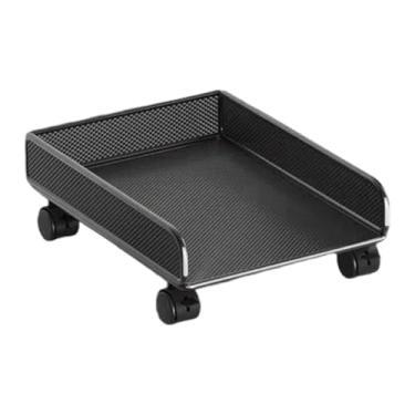 Imagem de SiaBiced Cesto de Armazenamento com Rodinhas para Banheiro, Fácil Acesso com Rodas, Organizador de Rack de Armazenamento Embaixo Do Armário para Dormitório, Black S