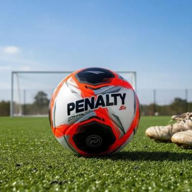 Imagem de Bola Profissional de Campo Penalty S11 R1, Branco, Laranja, Único