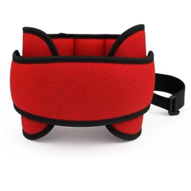 Imagem de Apoio Suporte De Cabeça Infantil Para Carro Apoio Protetor de Cabeça Carro Almofada Pescoço Bebe (Vermelho)