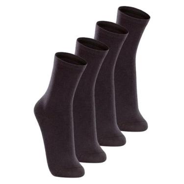Imagem de Kit com 4 Pares de Meias Cano Longo Lupo 4575-088, Preto
