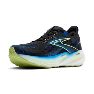 Imagem de Brooks Tênis de corrida masculino Glycerin 22 Neutral, Preto/Cobalto/Amarelo Neo, 38