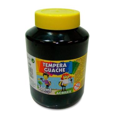 Imagem de Tinta guache Preto 500ml 520 Acrilex