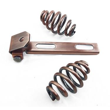 Imagem de TESWNE Suportes de assento Solo Springs de 7,6 cm com mola cilíndrica para Chopper Bobber Softail Sportster