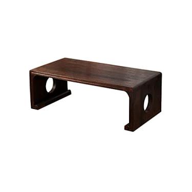 Imagem de Mesa de centro de design simples, mesa de café, cama retrô, mesa de chá, usada para quarto, sala de estar, varanda, prateleira, prateleira de exibição, sofá, mesa de chá, mesa lateral minimalista para