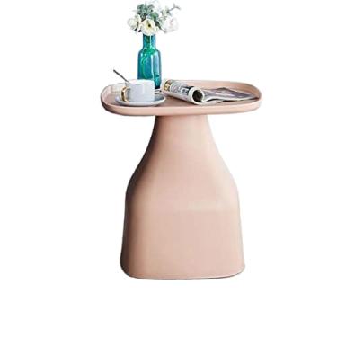 Imagem de Mesa de centro de design simples, mesa de canto pequena, mesa de canto quadrada ideal para qualquer sala de estar, mesas laterais de quarto, mesa de destaque para mesa lateral minimalista interna e