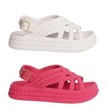 Imagem de Kit 2 Pares Papete Infantil Baby Segura Leve Confortável Trança Escola
