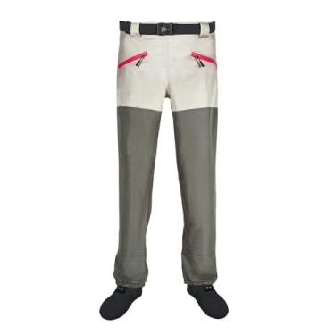 Imagem de Neolife – Calça de aba de cintura, 3 potes respiráveis para pesca com bolsos e botas de armazenamento duráveis para todos os esportes aquáticos, Verde, Medium