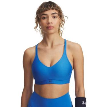 Imagem de Top de Treino Under Armour Infinity Low 2.0 Feminino, Azul, M