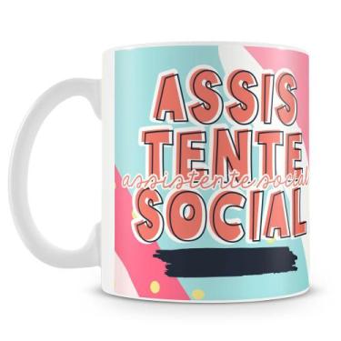 Imagem de Caneca Flork Assistente Social - Meme Profissões - 325ml - Amo Canecas