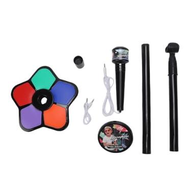 Imagem de SPYMINNPOO Brinquedo de Microfone Infantil Com Luzes Coloridas Piscantes, Microfone de pé para Infantil e Reprodução de Música