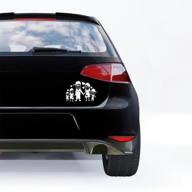 Imagem de Adesivo Para Carro Família Feliz Mod65