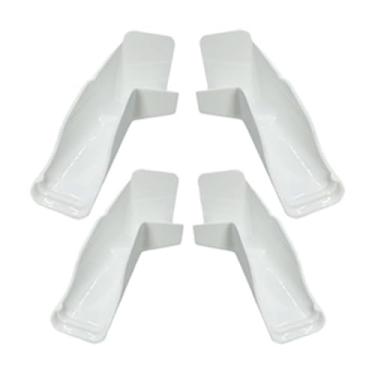 Imagem de CHICHIYANG 4PCS RV Camper Esquerda e Direita Calha de Chuva Bicos de Conexão Rápida para Drenagem de Água da Chuva