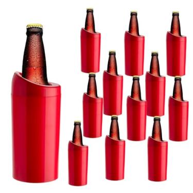 Imagem de Porta Garrafa Térmico Camisinha Para Cerveja 600ml Kit 36pçs (VERMELHO)