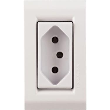 Imagem de Conjunto Para Móvel 1 Tomada 2p+t 10a Liz Branca - 57170101 - Tramontina