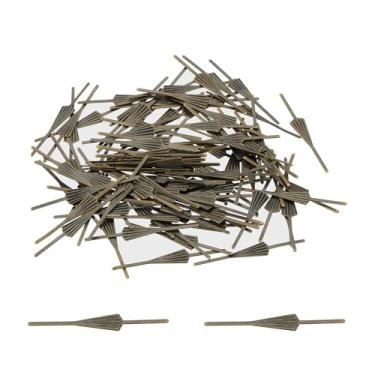 Imagem de Clipes de gravata borboleta de lustre de 34 mm/1,34 polegadas, 100 peças, clipes de conectores de lustre de cobre para fixação de peças de cristais, substituições de lustre, bronze