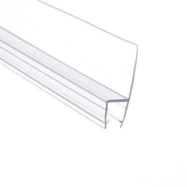 Imagem de Faixa de vedação lateral para porta de chuveiro de 2 cm para porta de chuveiro de vidro sem moldura de 1,27 cm policarbonato transparente