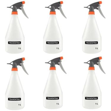Imagem de Borrifador Pulverizador Jardinagem Manual 1 Litro Kit 06 Un