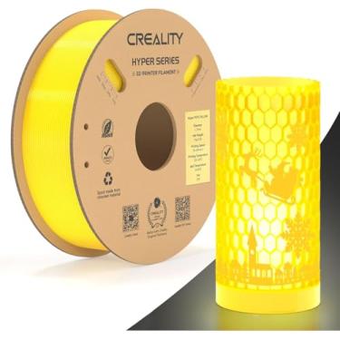 Imagem de Creality Hyper PETG 1,75 mm Filamento, Filamento para Impressora 3D de Alta Velocidade 600 mm/s PETG, 1 kg (2,2 lb)/Carretel, Precisão Dimensional ± 0,05 mm (Amarelo)