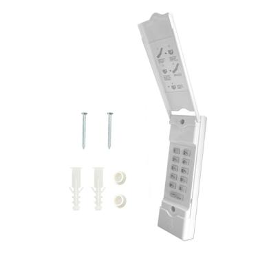 Imagem de QSDIYRF Teclado abridor de porta de garagem para Megacode linear MDTK teclado abridor de porta de garagem, substituir teclado remoto de porta de garagem teclado sem fio entrada sem chave 318MHZ