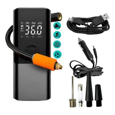 Imagem de Mini Compressor De Ar Potente Portátil 150 Psi Carros Preto