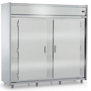 Imagem de Mini Câmara Refrigerada 2 Portas Com Prateleira Gmcr2600ps Gelopar Mini Câmara 2544 Litros Inox 220v