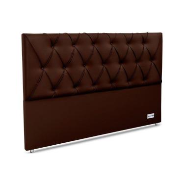 Imagem de Painel De Cama Box Estofada 195 Murat Facto Brown King 195 - Courano Marrom - Ortobom