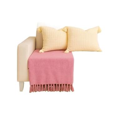 Imagem de Manta Para Sofá Gigante 240x180 | Tipo Capa Protetora Chic Decoração Macio Algodão(Rosa bebê Solteiro 1,40 x 2,30)