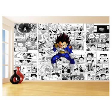 Imagem de Papel De Parede 3D Dragon Ball Vegeta Anime 3,5M Dbz710 - Você Decora